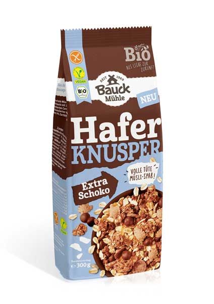 Bauck Mühle Hafer Knusper Müsli Extra Schoko bio 300g