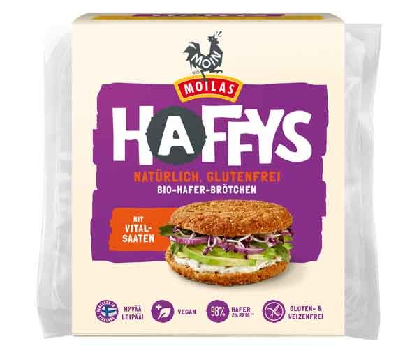 Moin Haffys Bio-Hafer-Brötchen Vitalsaaten 4x80g