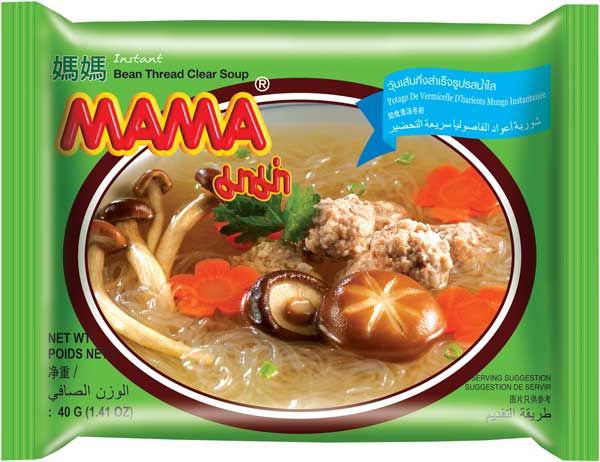 Mama Instant Glasnudeln mit klarer Brühe 40g