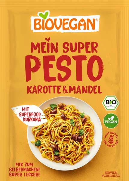 Biovegan Mein Super Pesto Karotte & Mandel bio 20g