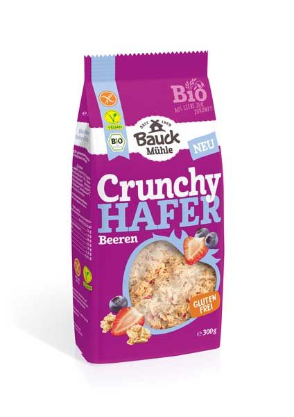 Bauck Mühle Hafer Crunchy Beeren bio 300g