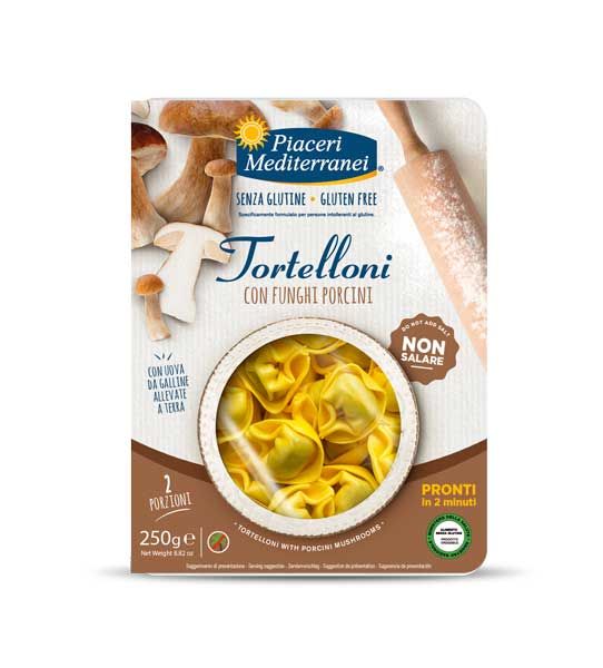 Piaceri Mediterranei Tortelloni con Funghi Porcini 250g