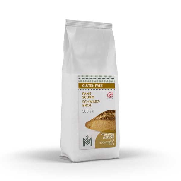 Meraner Mühle Brotbackmischung Schwarzbrot 500g