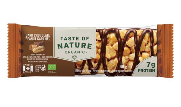 Taste of Nature Riegel Dark Chocolate Peanut Caramel bio 40g