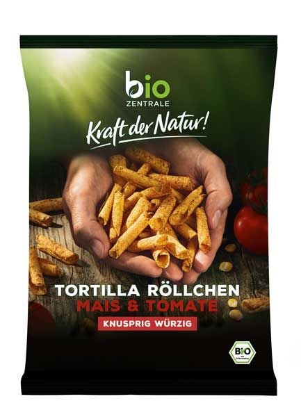 biozentrale Tortilla Röllchen Mais & Tomate bio 125g