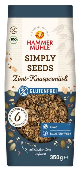 Hammermühle Simply Seeds Zimt-Knuspermüsli bio 350g