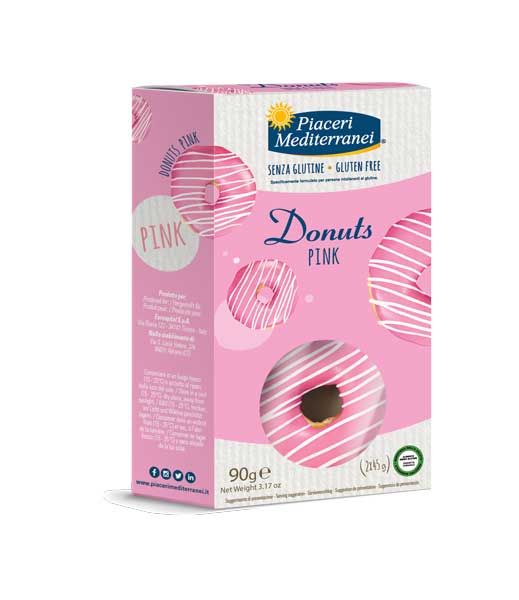 Piaceri Mediterranei Donuts Kuchen Pink 90g