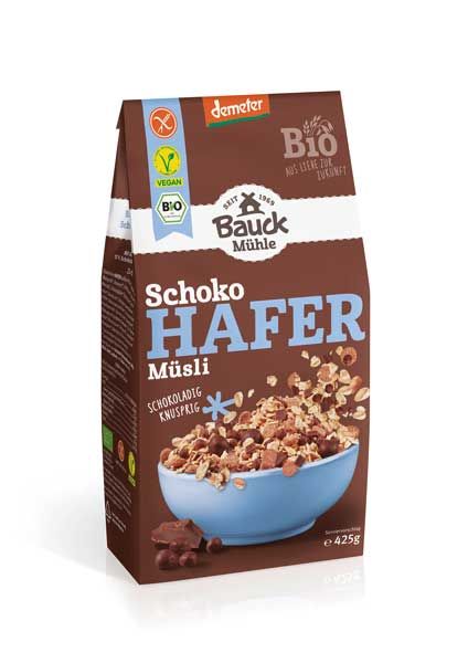 Bauck Mühle Hafermüsli Schoko demeter 425g