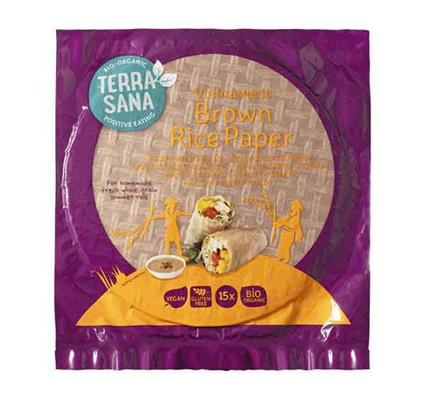 TERRASANA Vollkorn-Reispapier bio 150g