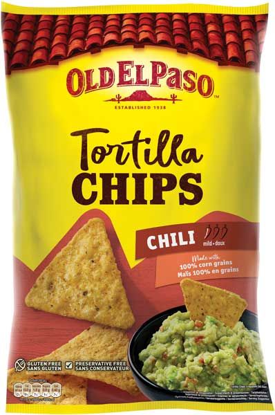 Old El Paso Tortilla Chips Chili 185g