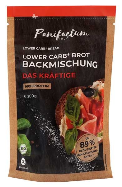 Panifactum Lower Carb* Brot Backmischung Das Kräftige bio 200g