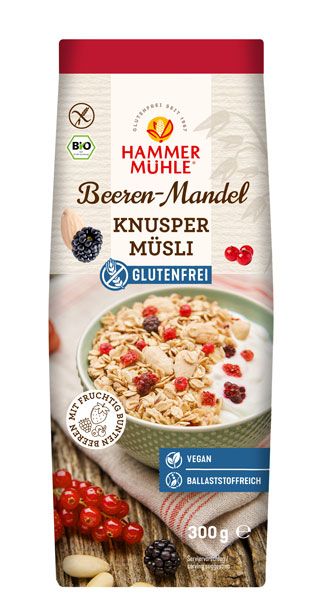 Hammermühle Beeren-Mandel Knuspermüsli bio 300g