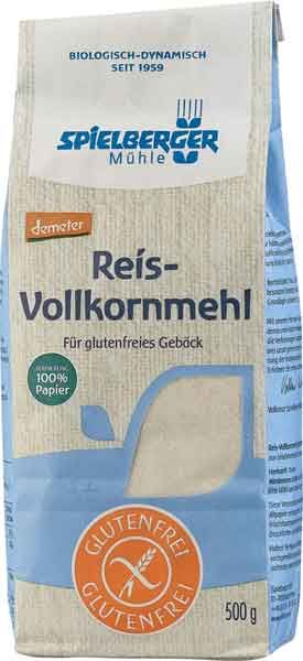 Spielberger Mühle Reis-Vollkornmehl demeter 500g