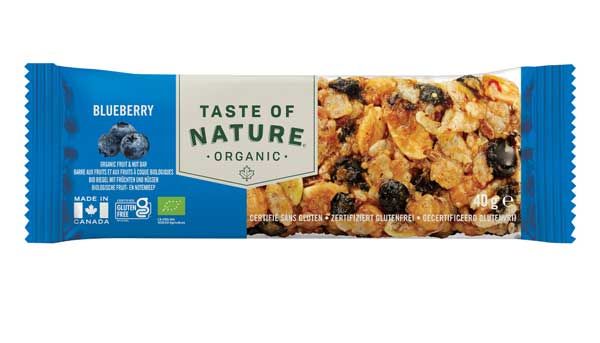 Taste of Nature Riegel Blueberry bio 40g