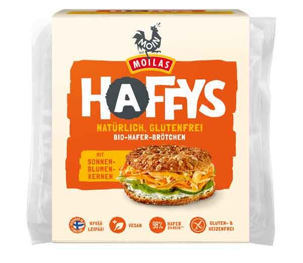 Moin Haffys Bio-Hafer-Brötchen Sonnenblumenkerne 4x80g