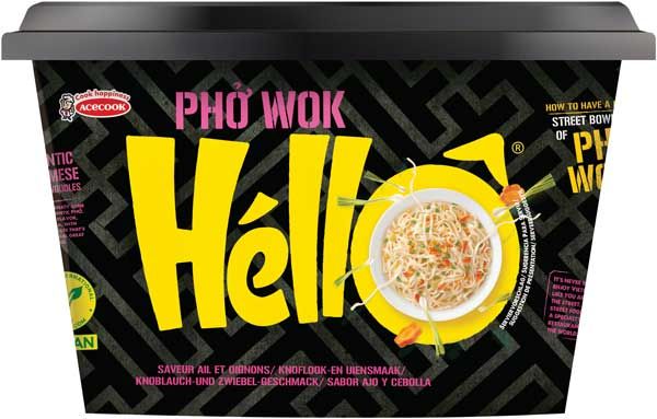 Hello Pho Wok Instantreisnudeln Knoblauch- und Zwiebelgeschmack 76g