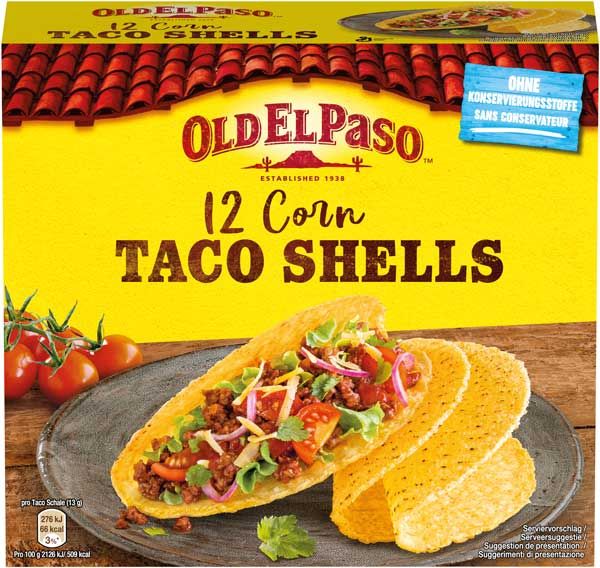 Old El Paso Taco Shells glutenfrei 156g