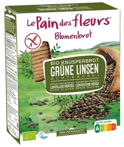 Blumenbrot grüne Linse