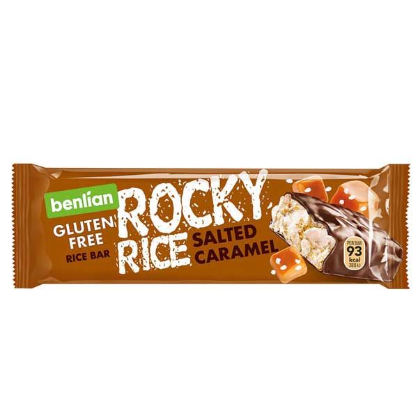 benlian Rocky Rice Puffreisriegel Salted Caramel 18g