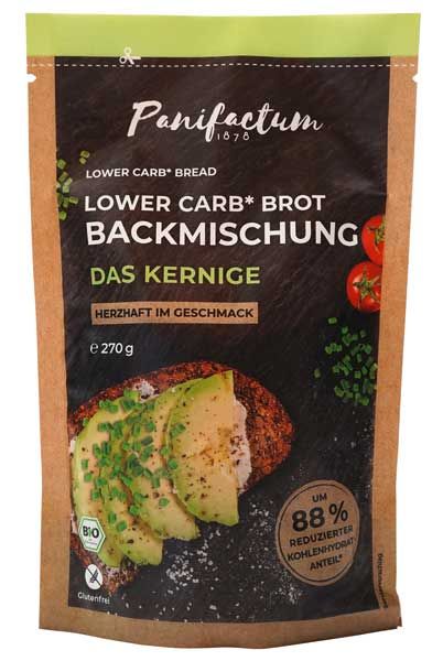 Panifactum Lower Carb* Brot Backmischung Das Kernige bio 270g