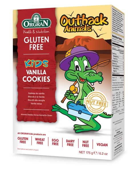 Orgran Outback Animals Vanilla Cookies 175g