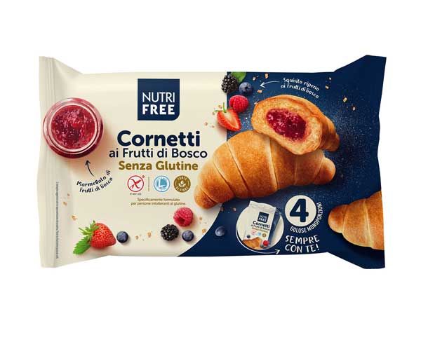 Nutri Free Cornetti mit Beerenfüllung 4x60g