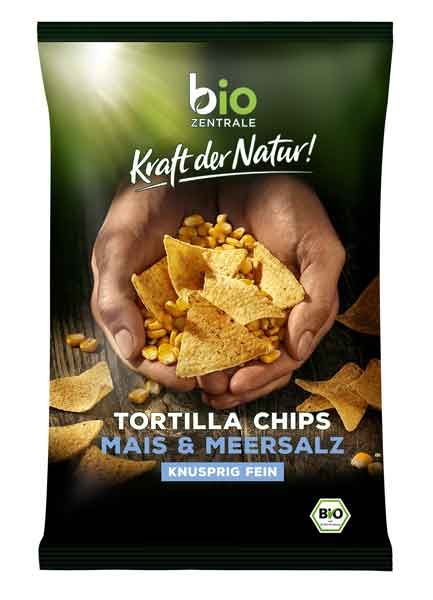 biozentrale Tortilla Chips Mais & Meersalz bio 125g