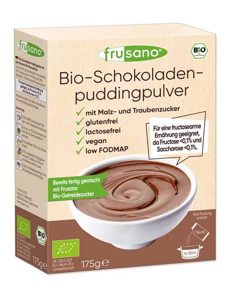 Frusano Bio-Schokoladen-Puddingpulver fructosefrei