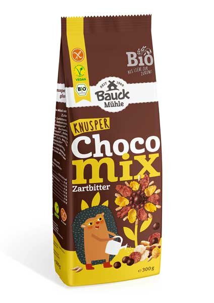 Bauck Mühle Knusper Choco Mix Zartbitter bio 300g