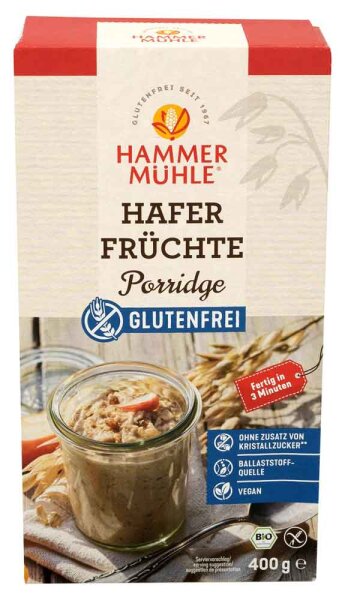 Hammermühle Hafer Früchte Porridge bio 400g
