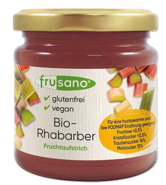 Frusano Fruchtaufstrich Rhabarber bio 235g