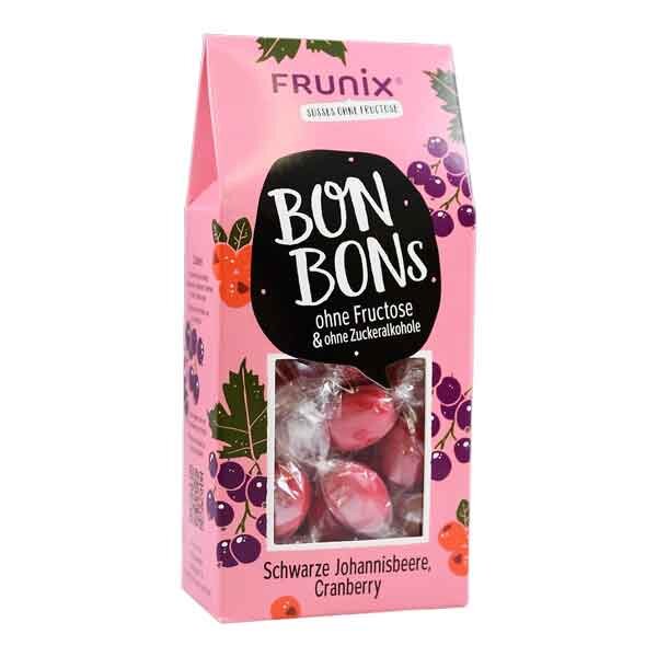 FRUNIX Bonbons Schwarze Johannisbeere, Cranberry 90g
