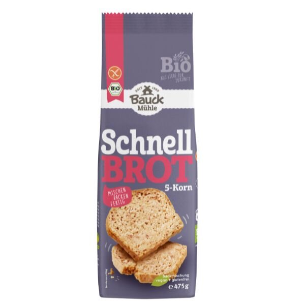 Bauck Mühle Schnellbrot 5-Korn bio 475g