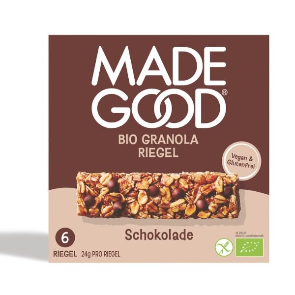 MadeGood Granola Riegel Schokolade bio 144g