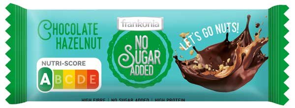 Frankonia No Sugar Added Riegel Chocolate Hazelnut 50g