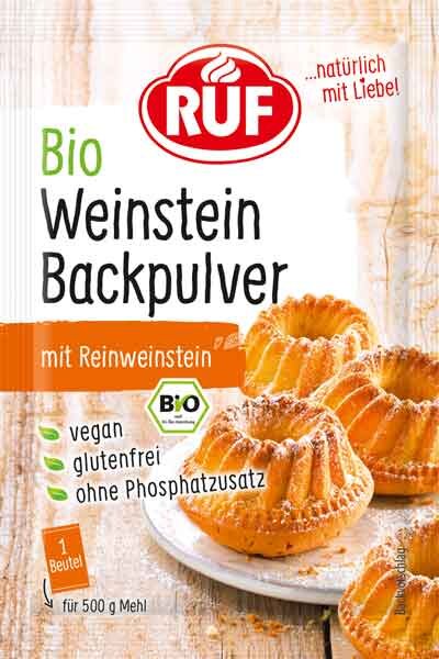 RUF Bio Weinstein Backpulver 3x20g