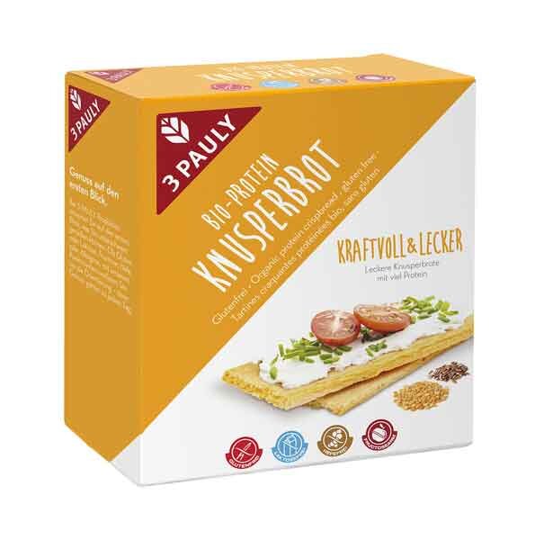 3 Pauly Knusperbrot Protein bio 100g