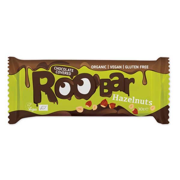 Roobar Riegel Haselnuss mit Schokoüberzug bio 30g