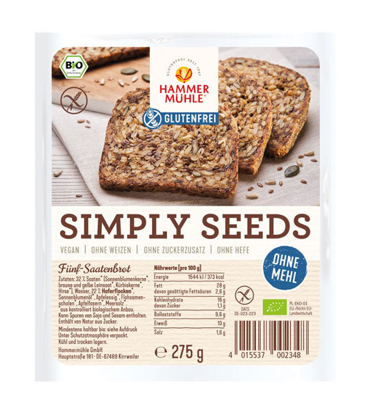Hammermühle Simply Seeds 5-Saatenbrot bio 275g