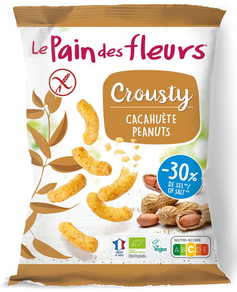 Blumenbrot Crousty Flips aus Erdnüssen bio 75g