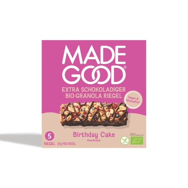 MadeGood Granola Riegel Birthday Cake bio 120g