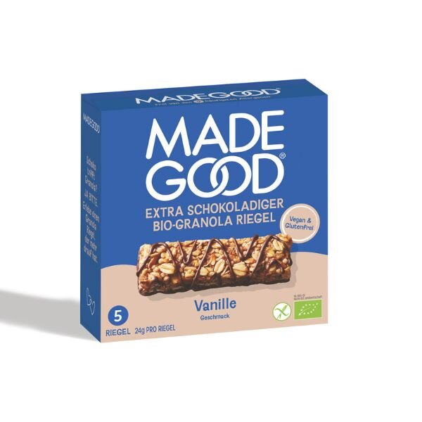 MadeGood Chocolate Vanilla Granola Bars bio 120g