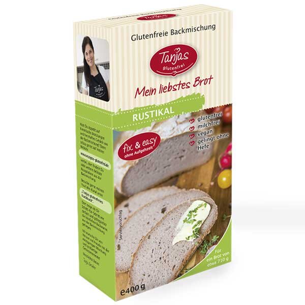 Tanjas glutenfrei Brotbackmischung Rustikal 400g