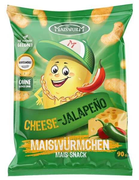 Maiswurm Maiswürmchen Cheese-Jalapeno 90g