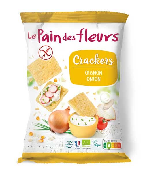 Blumenbrot Zwiebel Cracker bio 75g