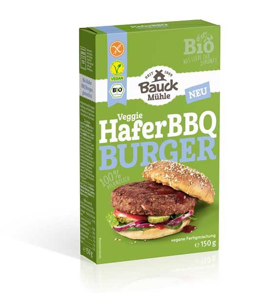 Bauckhof Veggie Hafer BBQ Burger bio 150g