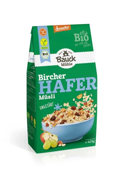 (MHD) Bauck Mühle Hafermüsli Bircher demeter 425g