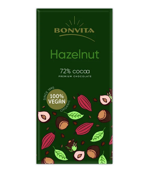 Bonvita Vegane Schokolade Haselnuss bio 100g