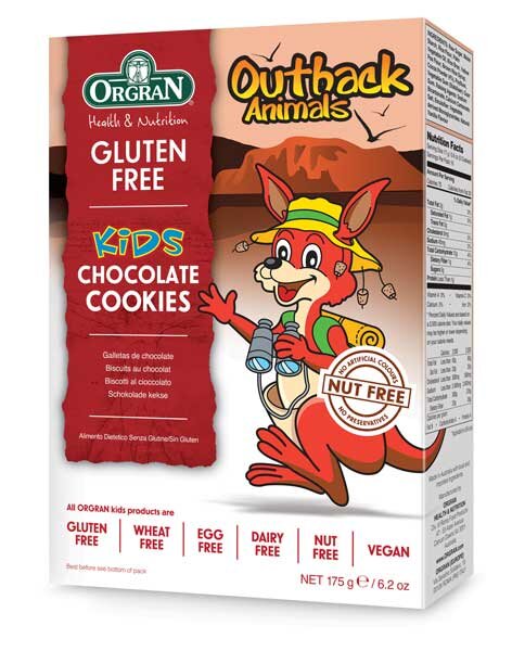 (MHD) Orgran Outback Animals Chocolate Cookies 175g