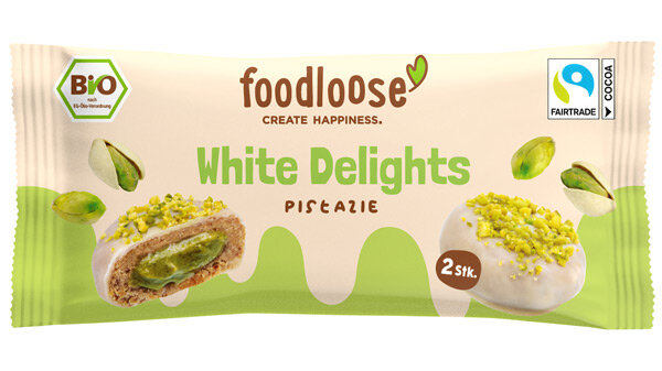 foodloose White Delights Pistazie bio 40g